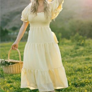 MORNING LAVENDER | Paige Puff Sleeve Dress